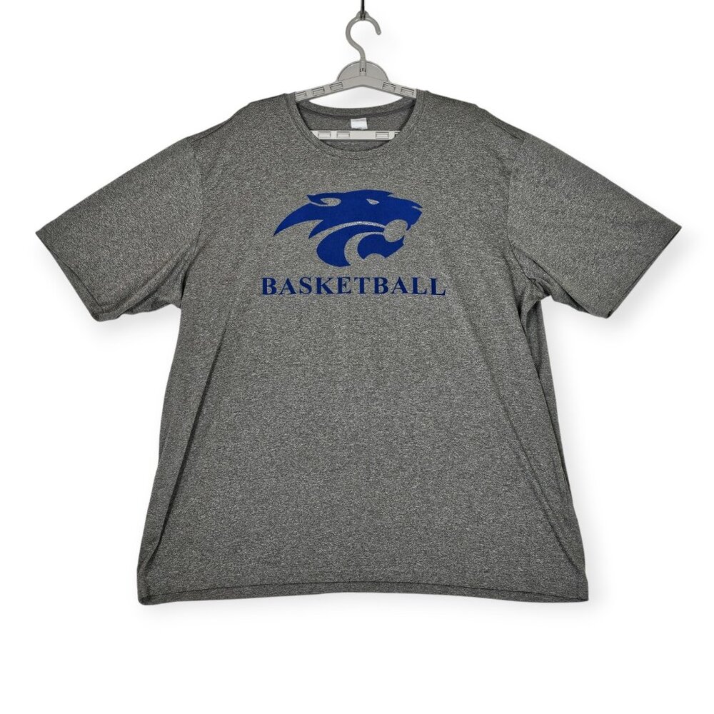 Sport-Tek Grey Basketball Graphic Performance T-Shirt 2XL